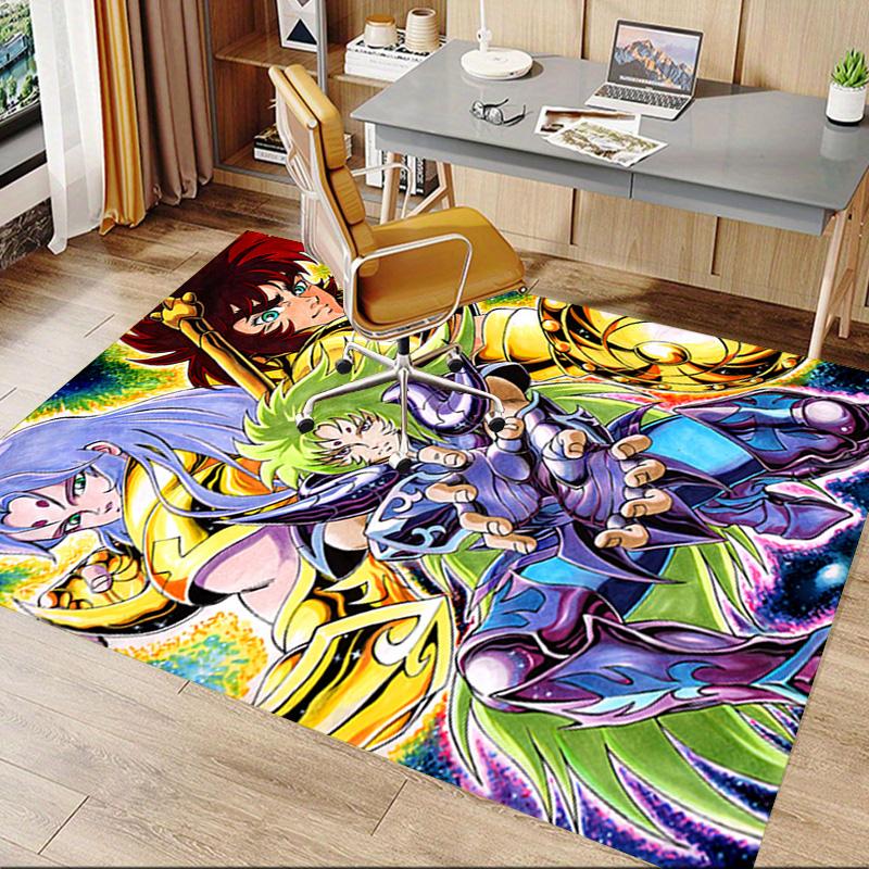 Saint Seiya Knights Zodiac Carpet For Playroom Bedroom Living Room Sofa Home Decorkids Game Area Rug Nonslip Floor Mat