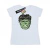 Womens/Ladies Incredible Hulk Distressed Face Cotton T-Shirt