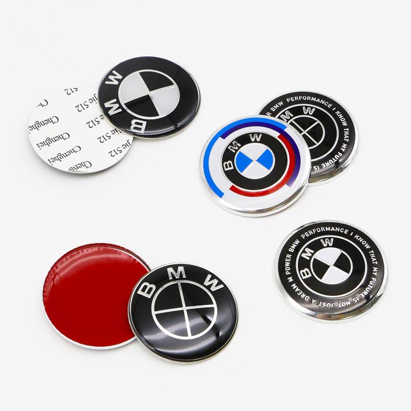 LKCW9 4.5cm Steering Wheel Emblem Sticker Steering Wheel Center Sticker For BMW E46 E90 F30 F20 F10 G20 G30 X1 X3 X5 M Interior Logo