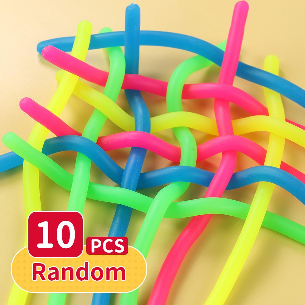 Сквиши Игрушки-антистресс Сенсорные Игрушки для Детей с Аутизмом и Тревогой Сенсорный Реливер Игрушки-Сжималки из Термоусадочной Трубки для Взрослых Игрушки-Горошины