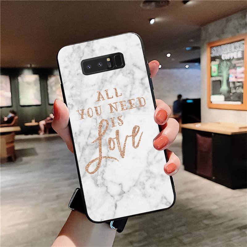 YNDFCNB Art Белый Черный Розовый мраморный чехол для телефона Samsung Note 3 4 5 7 8 9 10 20 pro lite ultra Oppo A9 2020