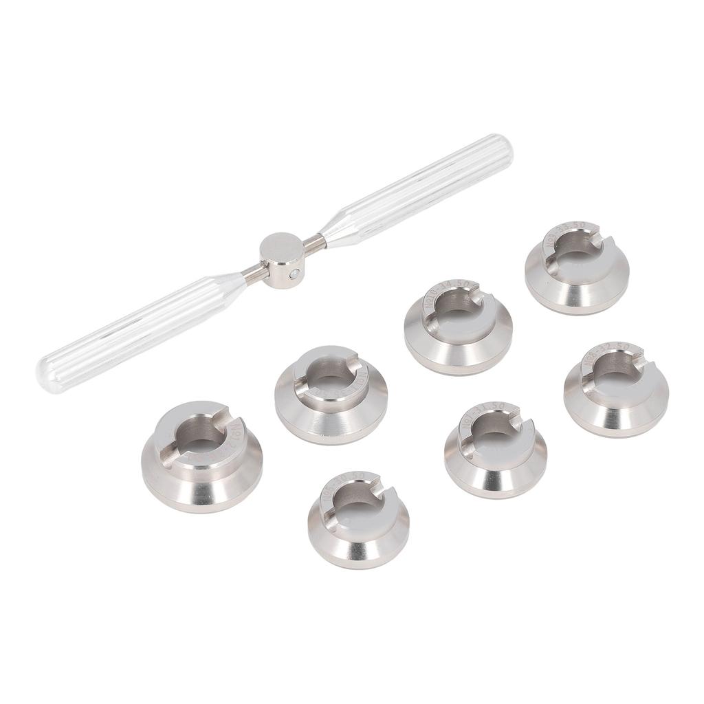 Инструмент для ремонта часов Fix 7 Dies Open Tools Steel Gear Back Cover Clock Repair Kit Aluminum Alfol для