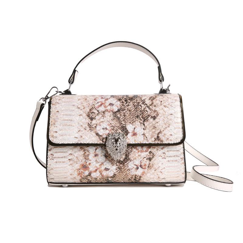 Feeling Bag Women's New 2025 Retro Style Crocodile Print Shoulder Bag Fashionable and Versatile Crossbody Bag Bags