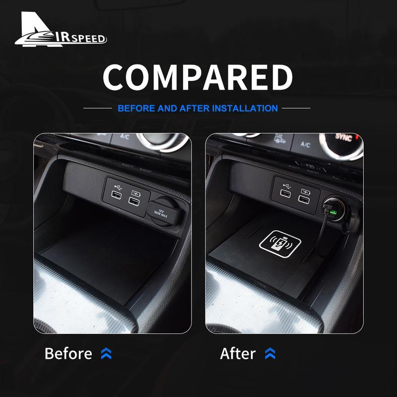 Car Wireless Charger for Honda Civic 11th Gen Mobile Phone Fast 15W Charging Holder for Charger Board Accessories