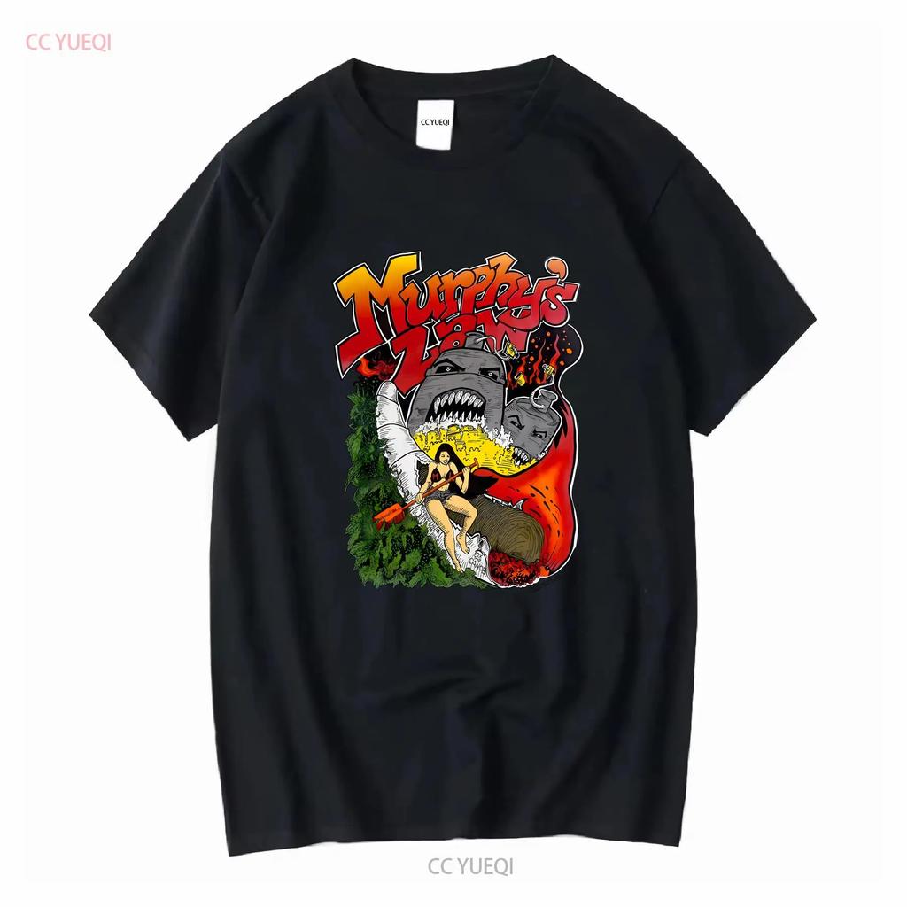 Футболка с принтом по Закону Мерфи, короткий рукав, белая, унисекс, мужская, женская, KTV8646, винтажная, стирка, топ для повседневной носки, мягкий, универсальный