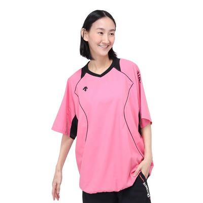 DESCENTE Волейбольная форма Piste Color, Футболка с коротким рукавом, Базовая футболка, DX-B2410XB PNK (Розовый/LL/Мужской, Женский)