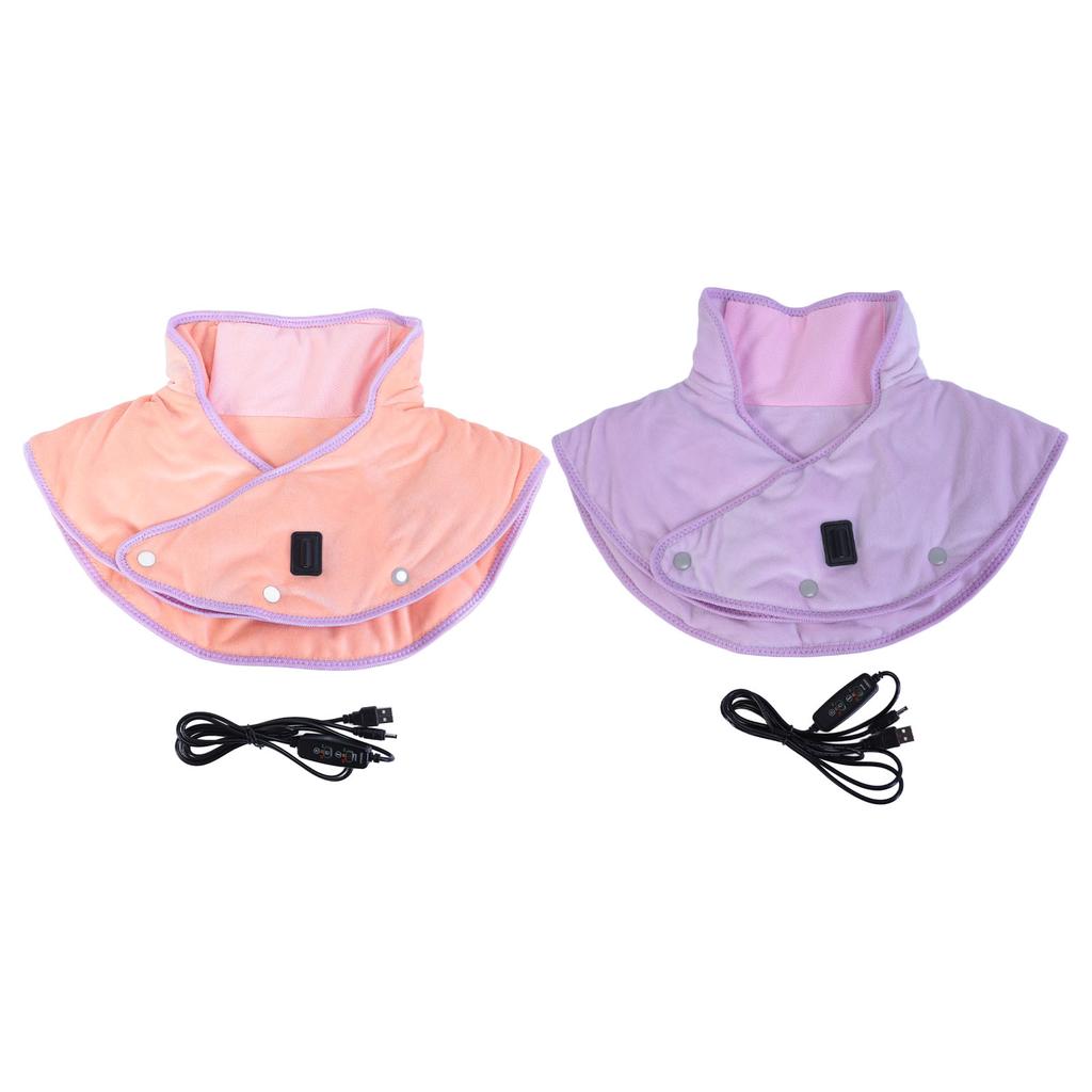 Подогреваемая накладка на шею и плечи с 3 настройками таймера, удобная для кожи, электрическая согревающая повязка для шеи