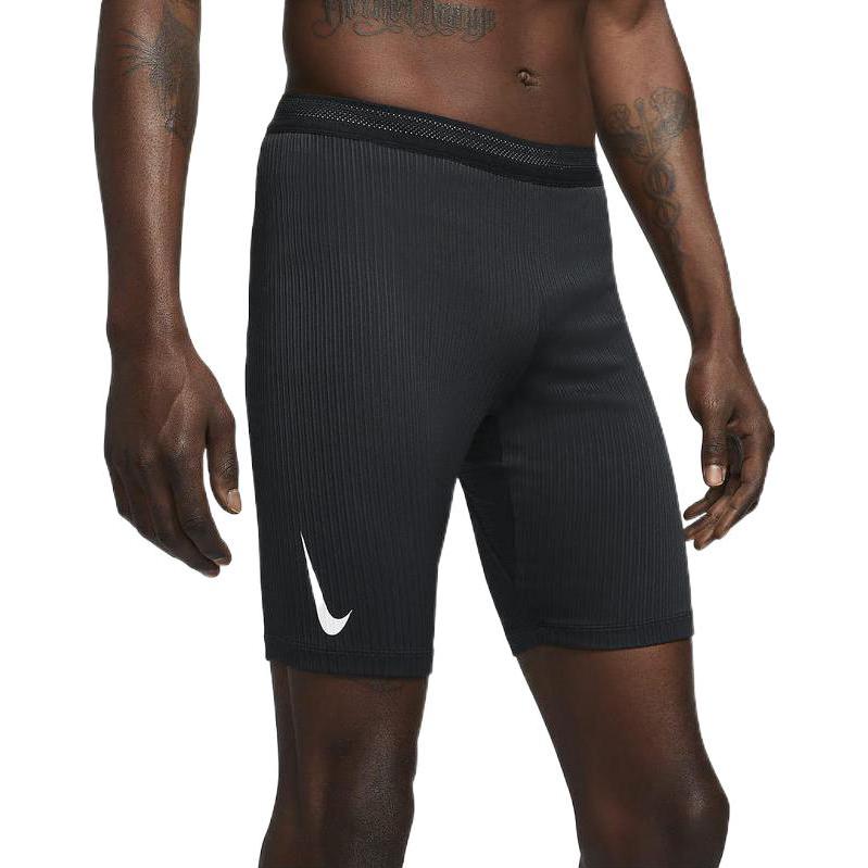Nike Сплошной цвет с логотипом и принтом, приталенные спортивные повседневные шорты, мужские шорты, черные DA1429-010
