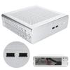 G60S Корпус HTPC Полностью алюминиевый Блок питания ATX Корпус ITX для настольного компьютера(Серебряный USB2.0)