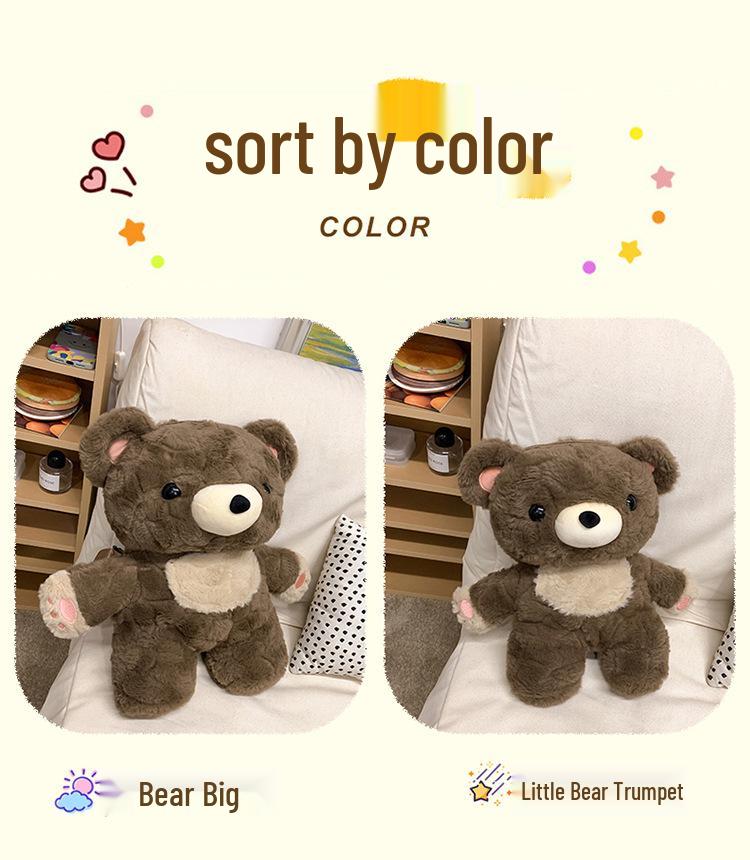 3D Мультяшный Плюшевый Рюкзак Мишка Тедди для Девочек