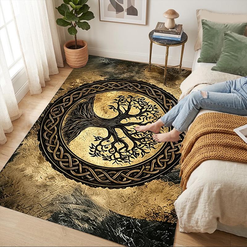 Tree Life Living Room Nonslip Area Rug Soft Carpet For Bedroom Game Playroom Sofa Office Home Decor Doormat Christmas Gift C926107