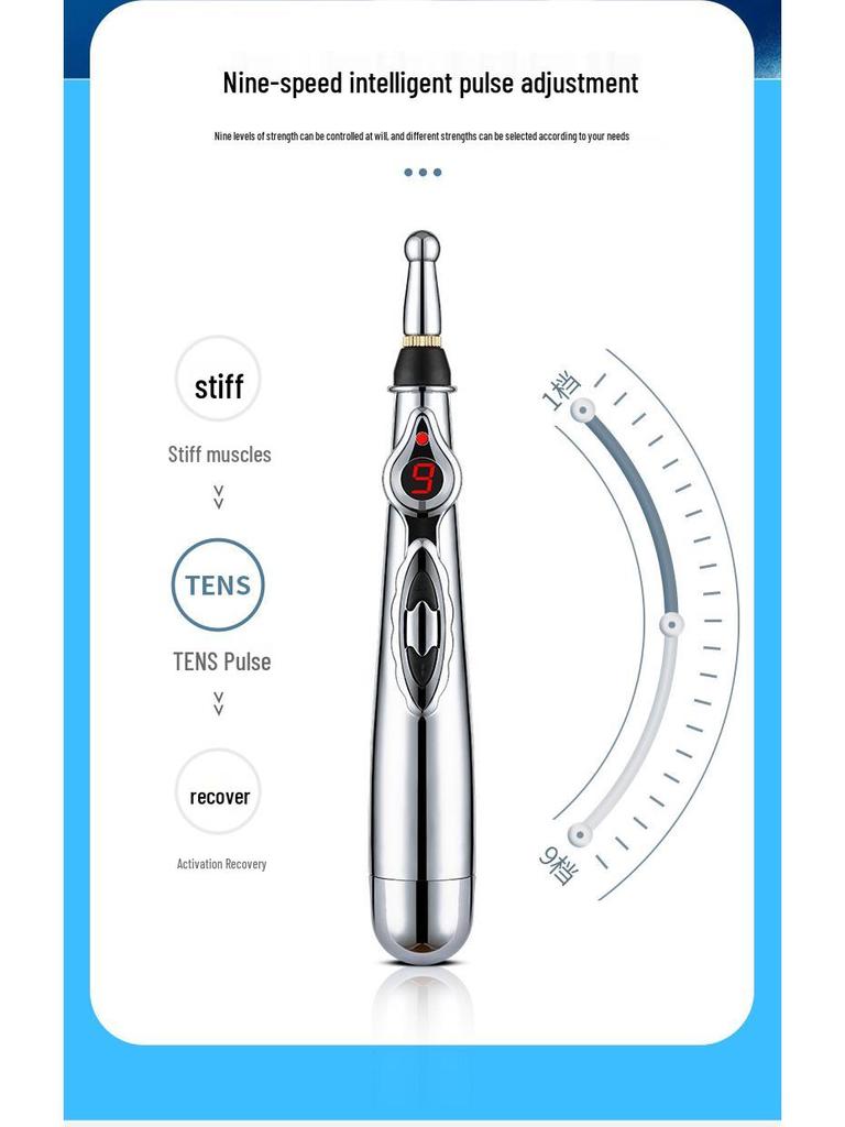 Многофункциональная электронная ручка для акупунктурного массажа меридианов