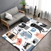 Большой ковер с рисунком животных, ковер для гостиной, спальни, украшение дивана, коврик для кухни, нескользящий напольный коврик для пикника