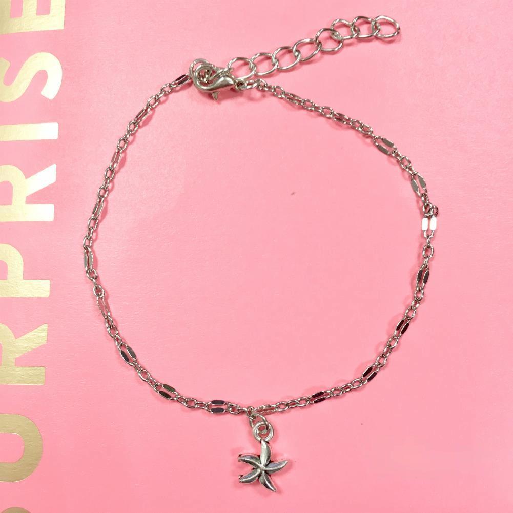 Браслет на щиколотку с подвеской Gold Star Charm Ankle — легкий и регулируемый модный аксессуар для лета и пляжа