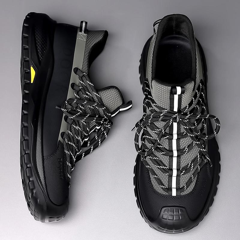 Модная дышащая мужская летняя сетчатая обувь, спортивная обувь против запаха, модные трендовые мужские повседневные кроссовки, универсальная обувь для хайкинга, тренировочная обувь