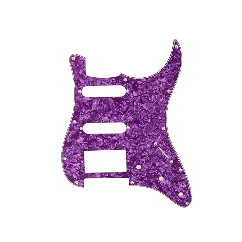 Multicolor 11Hole SSH Guitar Pickguard Scratch Plate For ST SQ Electric Guitars 3-Ply SSH Guitar Pickguard Guitar Parts