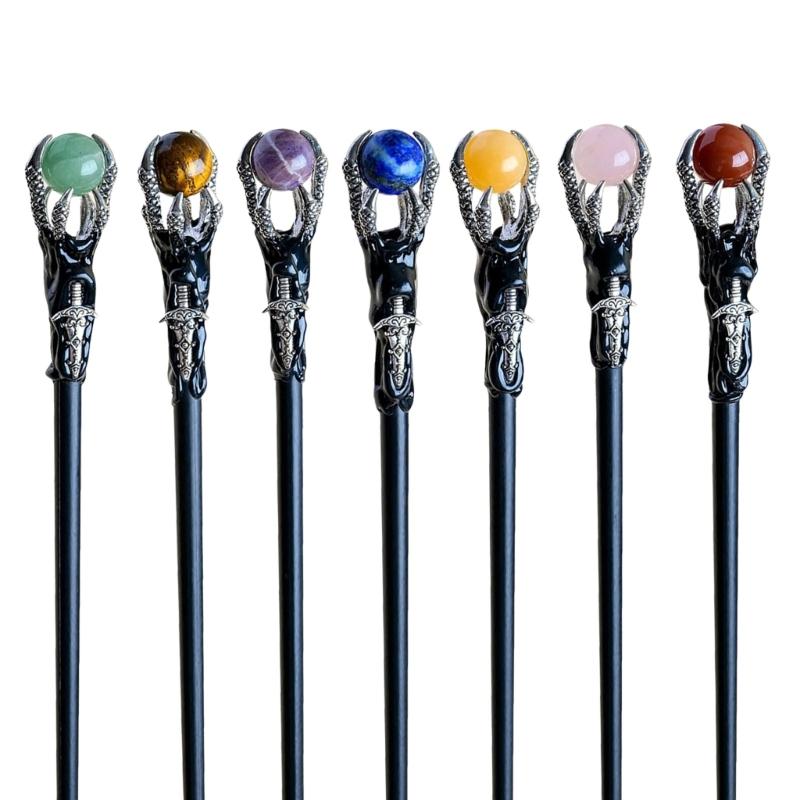 Хэллоуинские трости Драконьи когти Сфера Жезл Ведьмы Волшебная палочка Волшебника Косплей Реквизит топ продаж