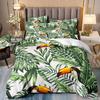 Tropical Rainforest 3D Printed Bedding Three-Piece Plant Flower Quilt Cover