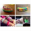 Weaving Lacing Kids Elastic Band DIY Rubber Loom Bands 600PCS Bracelet Anklet Candy Color Rainbow  Accessories