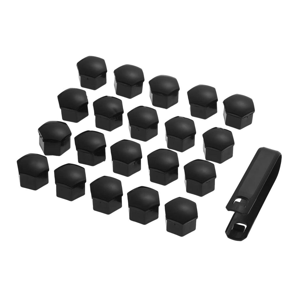 Колпачок гайки колеса, колпачок гайки колеса, автомобильный колпачок болта, колпачок гайки шины, противоугонный, 17 мм, черный, набор из 20 шт.