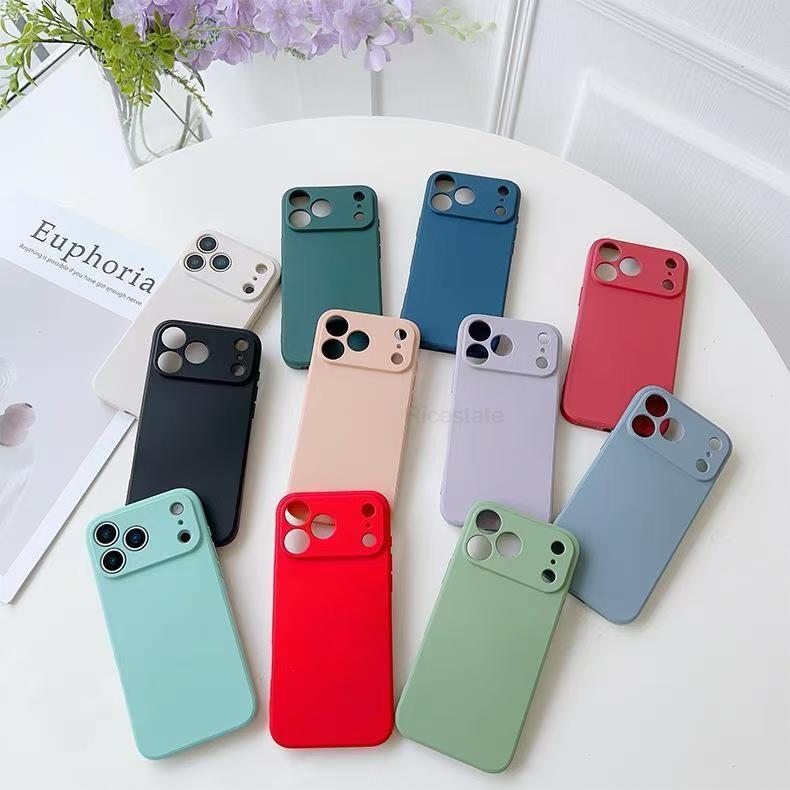 Жидкий силиконовый чехол для телефона Apple iPhone 17 Pro Max 17 Air 16 15 14 Plus 13 12 mini 11 Pro Max Ударопрочный чехол Fundas
