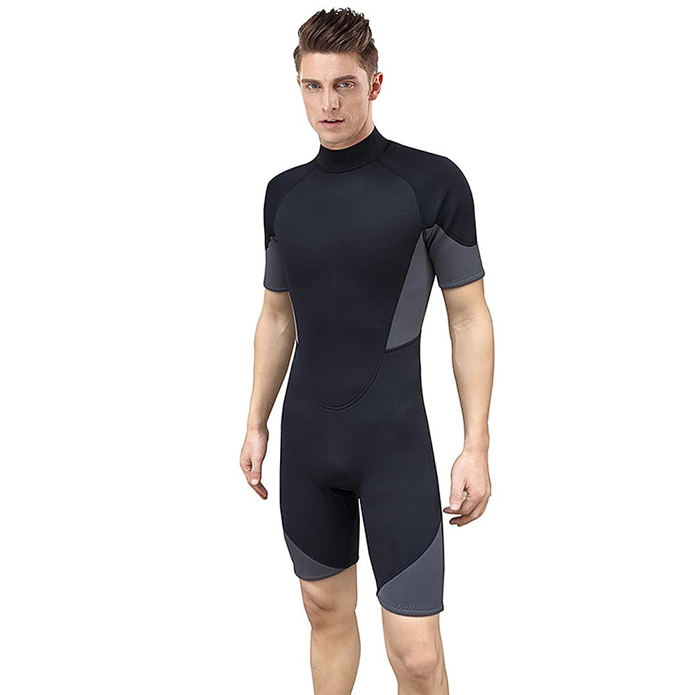 Мужской короткий гидрокостюм 3 мм из неопрена для всего тела, гидрокостюм с молнией сзади, гидрокостюм для дайвинга, подводного плавания