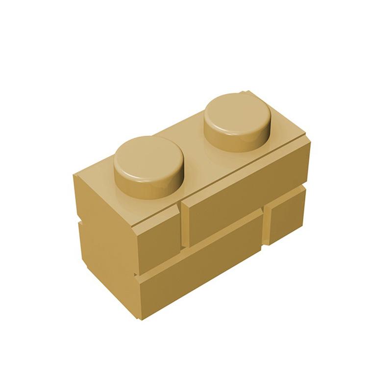 MOC 10 ШТ 98283 Модифицированный 1x2 С Профилем Кирпичной Кладки Строительные Блоки Высокотехнологичные Кирпичики Образовательные Идейные Игрушки Подарок Ребенку на День Рождения