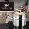 304 stainless steel cooking milk pot household office worker student cooking hot milk steaming pot induction cooker gas stove