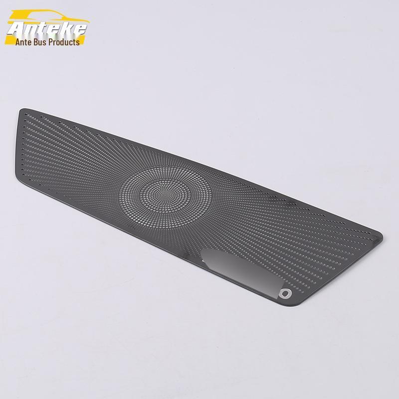 18 CC Front Panel Speaker Cover: Center Console Audio Box Decorative Sequin Sticker (Front Row).