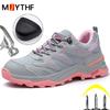 High-Quality Safety Shoes For Women Anti Smashing Anti Piercing Work Shoes Breathable Indestructible Shoes Security Boots Women