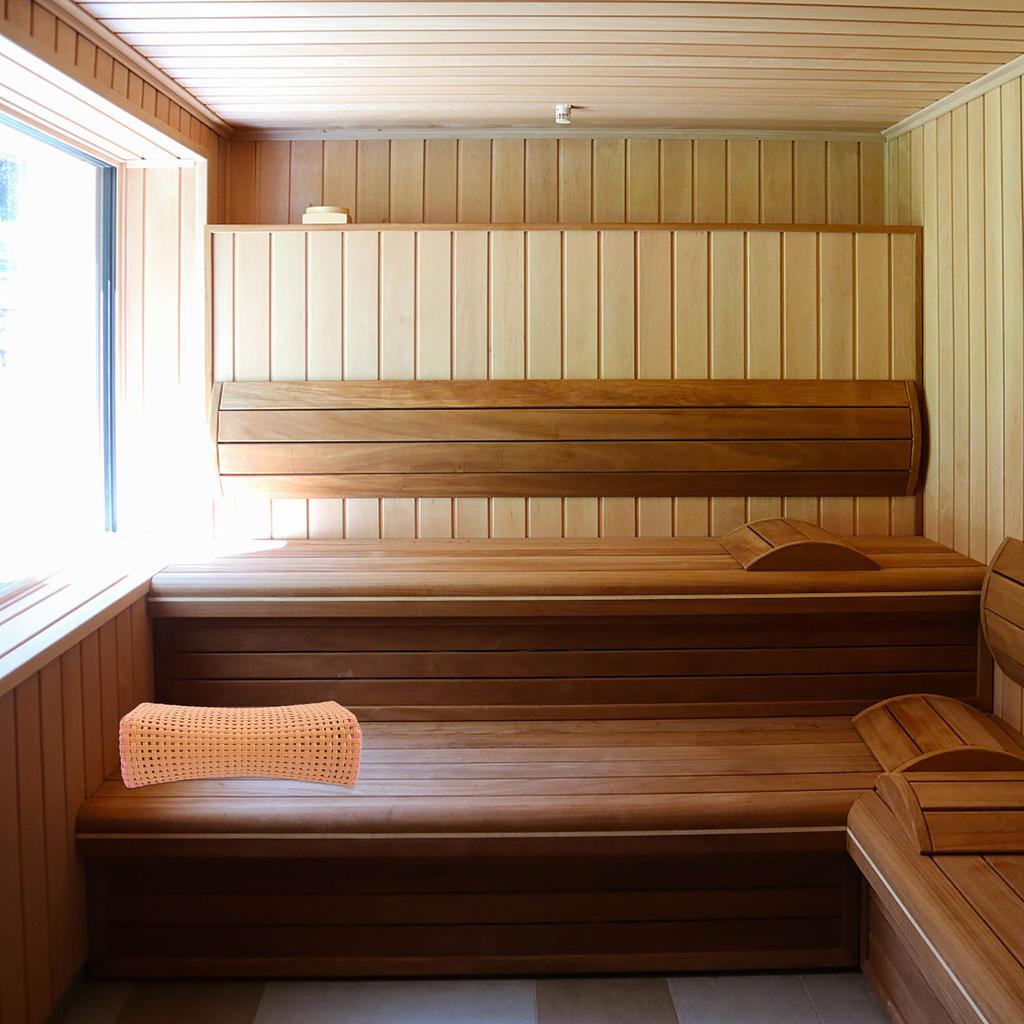 Bed Pillows Sauna Neck Rest Breathable Headrest Footspa/bath Soaker Massager with Heat Summer Bamboo Weaving