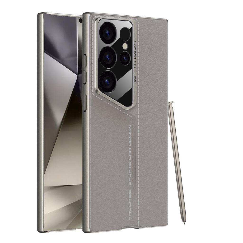 Защитный чехол-книжка из кожи с лезвием для Samsung S24 Ultra/S23 Ultra