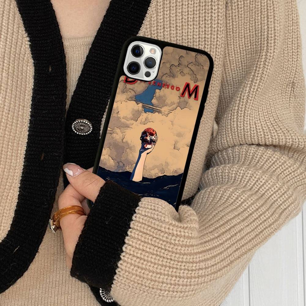 Крутой чехол для телефона в стиле Rock D-Depeche Для iPhone 16 Pro Max 15 14 Plus 14 13 12 11 17 PC+TPU Чехлы Задняя крышка