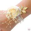 1PC Bracelet Accessorie Bride Wrist Flower Pearl Hand Flowers Romantic Wedding Elegant Bridesmaids