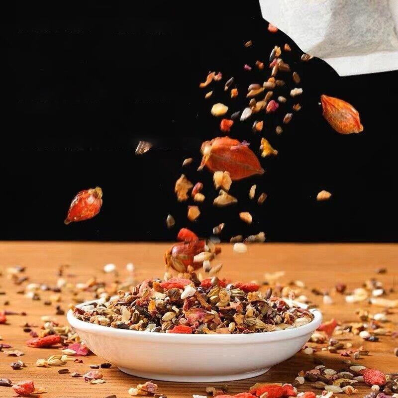 128 г чая TongRenTang с кислыми ядрами мармеладной пории и лилии