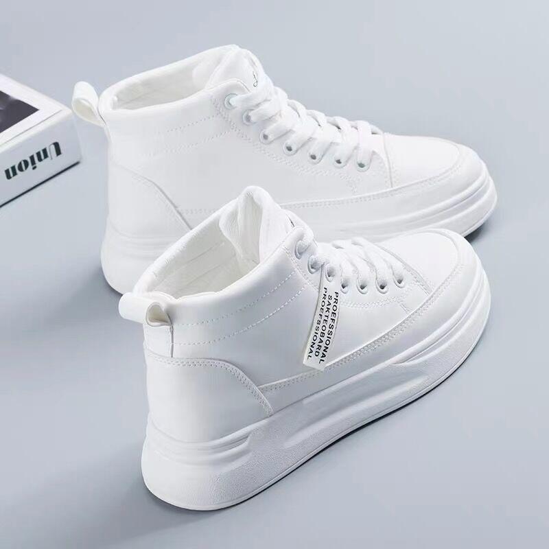 Зимняя женская обувь, теплая плюшевая женская повседневная обувь на меху, модные кроссовки на шнуровке, зимние ботинки на платформе, большие размеры