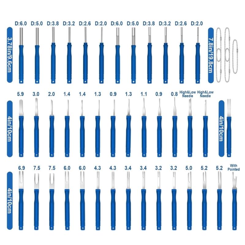Universal  Car Terminal Pin Extractor Separator Tool Set For Precise And Damage Proof Wire Disassembly
