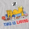 Garfield Mens This Is Living T-Shirt