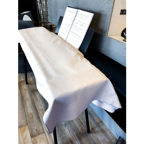 MYW Style 88-Key Digital Piano Cover [Fabric and Sewing Made In Japan] | Attaches In 3 Seconds with Sheet Music | Washable (Mist Gray)