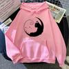 Толстовки с принтом New Moon Cat, унисекс, Harajuku, уличная одежда в стиле хип-хоп, повседневная толстовка для унисекс и женщин(Отправка в течение 48 часов)