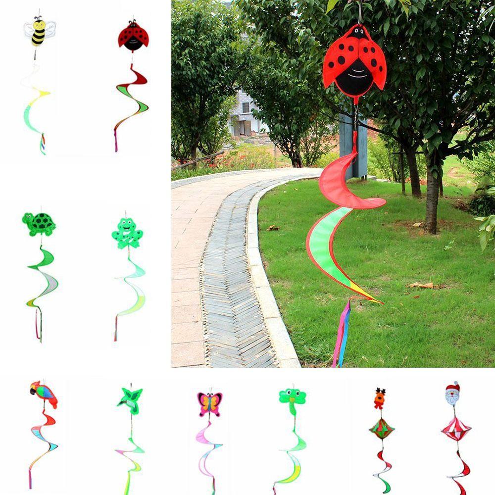Colorful  Rotate Windmill Hanging Wind Spinner Landscape Decorations Children Craft  Garden