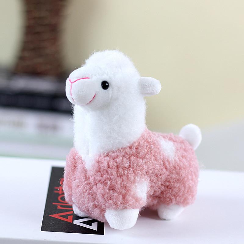 Adorable Plush Alpaca Keychain Charming Small Stuffed Toy For Bags And Gifts