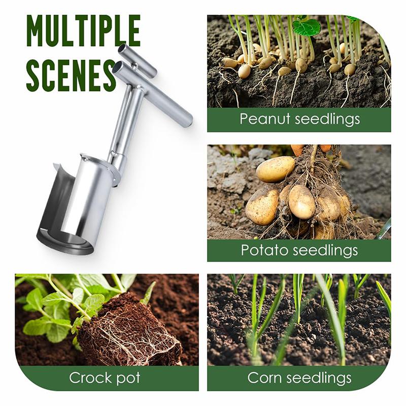 Портативный ручной открытый конец рассадопосадочный аппарат многофункциональный инструмент для рассады луковиц для сельскохозяйственного использования садовый инструмент