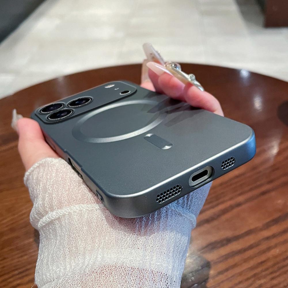 Матовый Магнитный Чехол Для Телефона Для iPhone 17 Pro Max 14 15 Plus Air 13 12 11 16 Pro Для Беспроводной Зарядки Magsafe Защитная Крышка