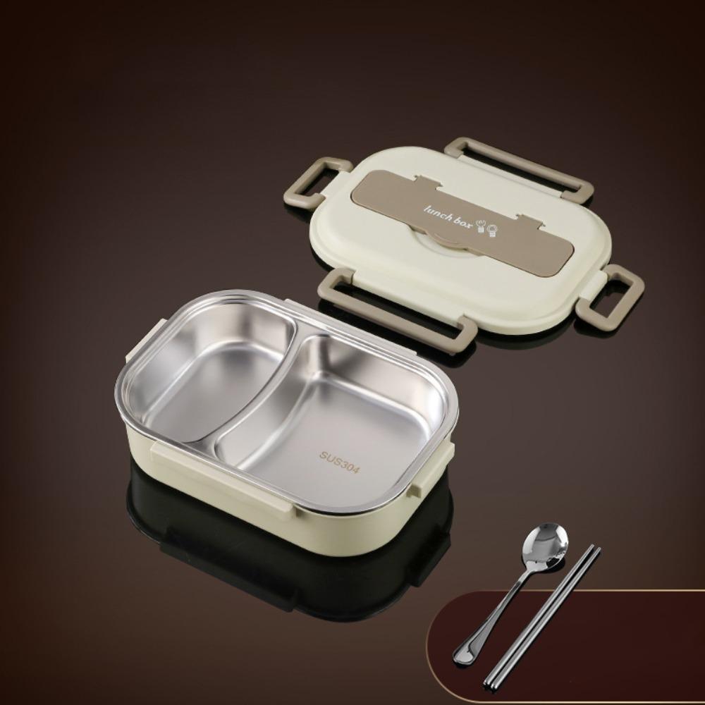 304 Stainless Steel Lunch Container Large Capacity Food Container Office