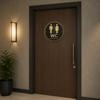 Round 2D Flat Sign Door Hanging Toilet Decoration Art Decoration German Toilet Sign  Guiding Signs