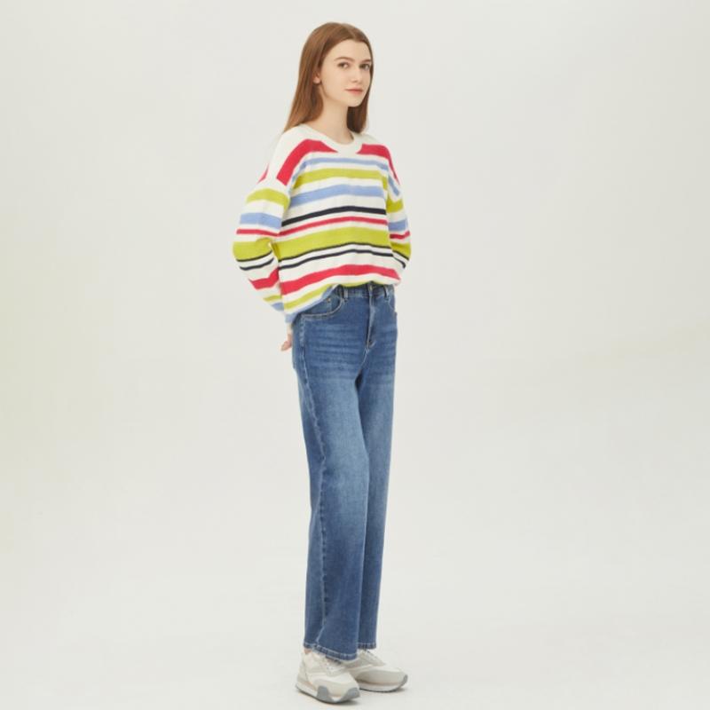  Benetton Benetton Stripe Modified Tissue Knit Bakp08311 Iv
