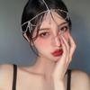 Роскошное украшение на голову с кисточками из стразов, цепочка на голову для женщин с экзотическим шармом и элегантное для свадеб и вечеринок