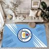 Квадратные ковры Love Manchester City Fc — отличный выбор для гостиных, спален, домашнего декора и в качестве подарков.