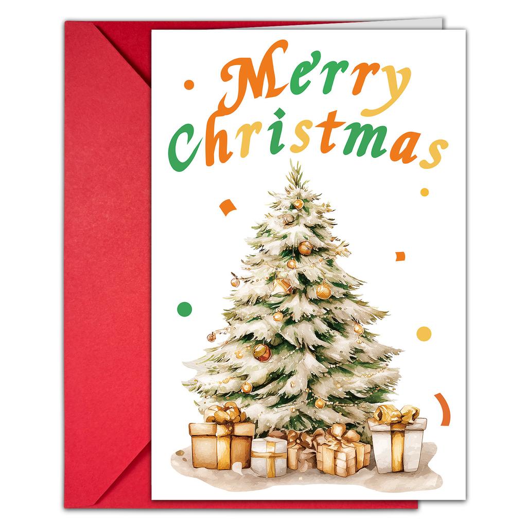 10 Cartoon Christmas Greeting Card Envelopes Set With A Variety Of Creative Christmas Greeting Cards